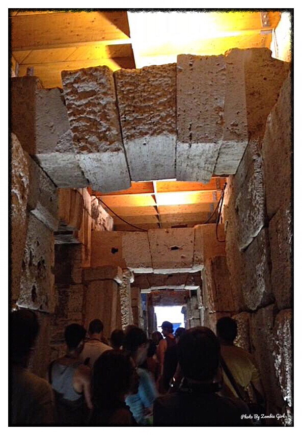 One of the lower floors of the Colosseum 